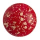 Les perles par Puca® Cabochon 25mm - Opaque coral red splash 93200/94401